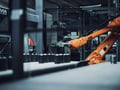 A robotic arm in the KALLER warehouse.